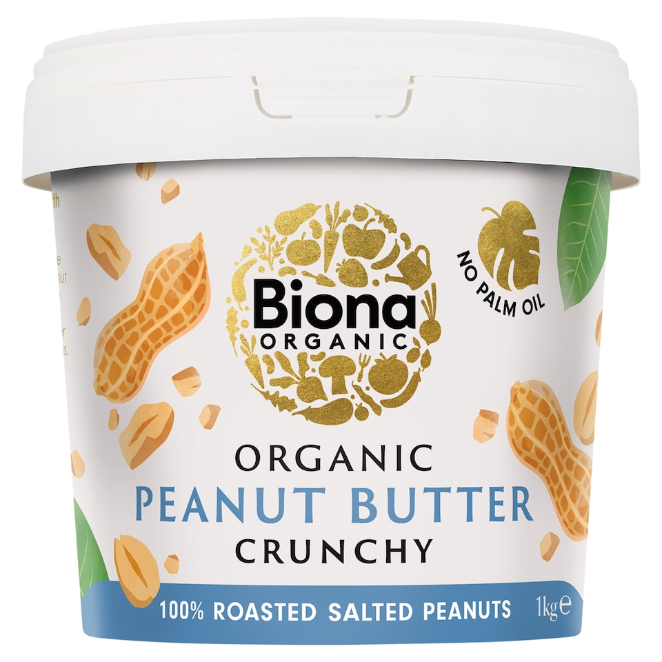 Biona Organic Crunchy Peanut Butter with Salt 1kg