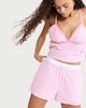image 1 of OH ME OH MY Cotton Rich Gingham Shorts in Pink
