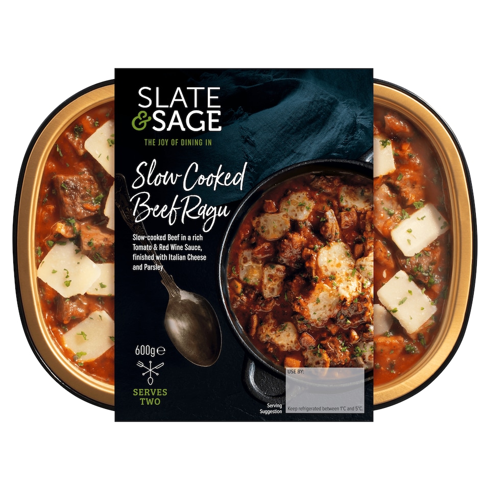 Slate & Sage Slow Cooked Beef Ragu 600g