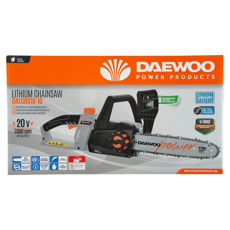 Daewoo Power Products DALCHS18-10 Lithium Chainsaw