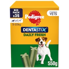 Pedigree Dentastix Fresh Small Dog Treats 35 Dental Sticks