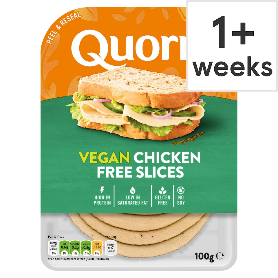 image 1 of Quorn Vegan Chicken Free Slices 100G