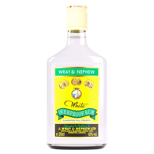 Wray & Nephew White Overproof Rum 200Ml Tesco Groceries Wray & Nephew White Overproof Rum 200Ml Tesco Groceries