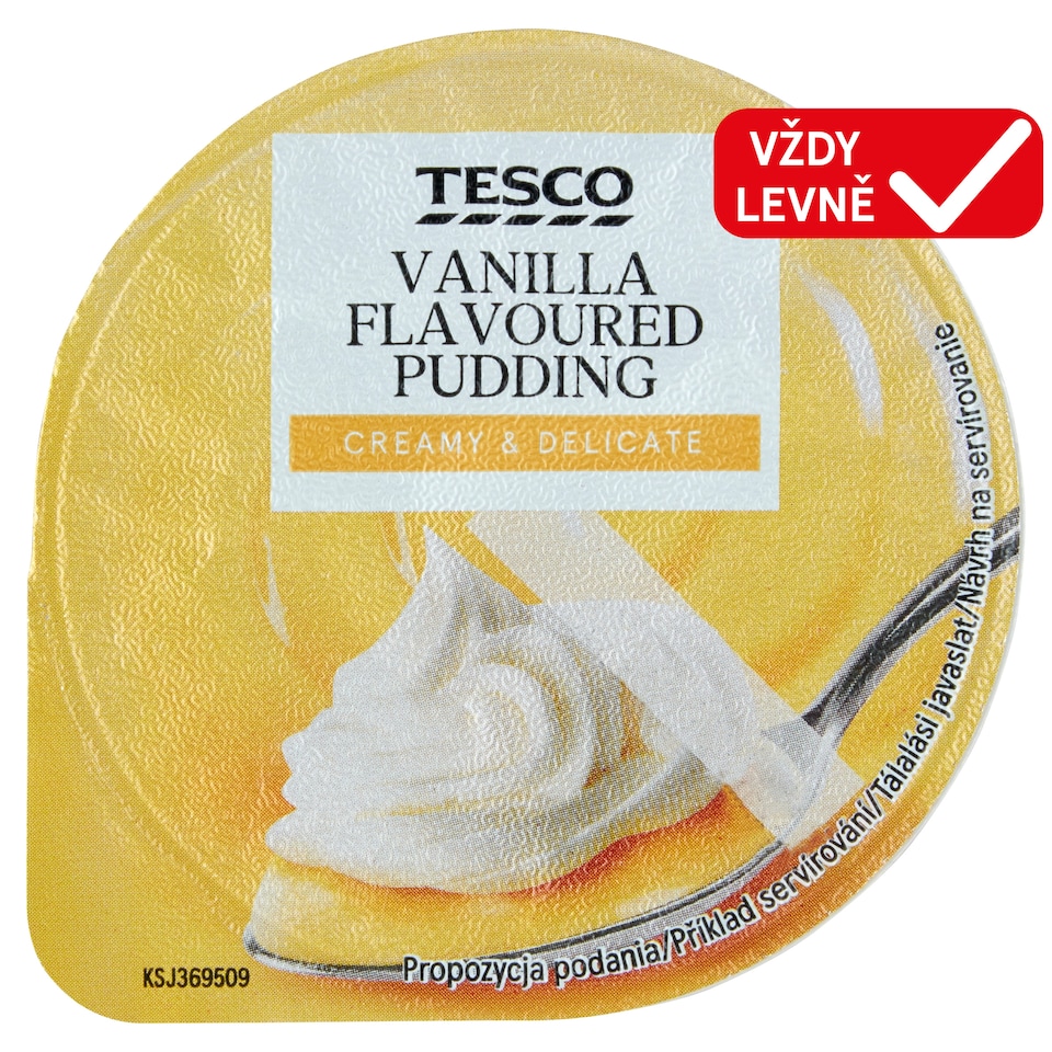 Tesco Vanilla Flavoured Pudding 200g