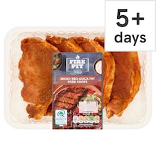 Tesco Fire Pit Smoky BBQ Quick Fry Pork Chops 360g