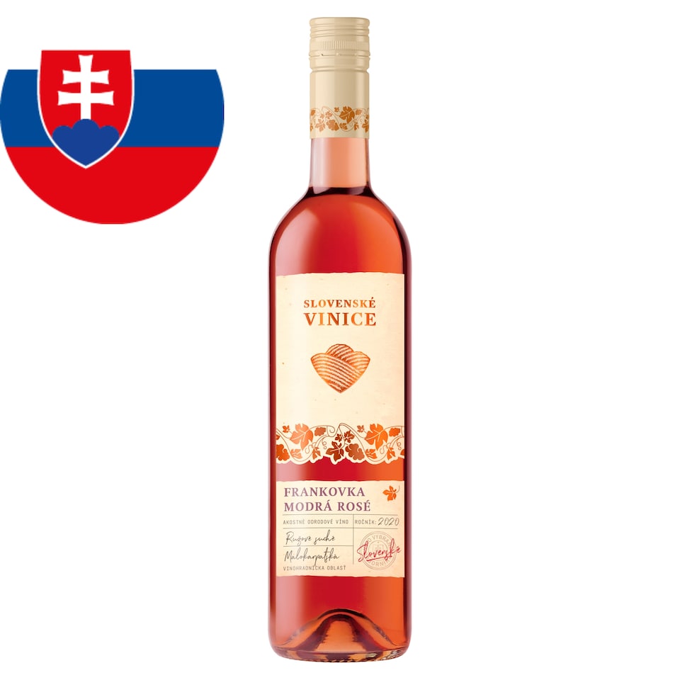 Slovenské Vinice Frankovka modrá Rosé slovenské akostné odrodové ružové suché víno 0,75 l