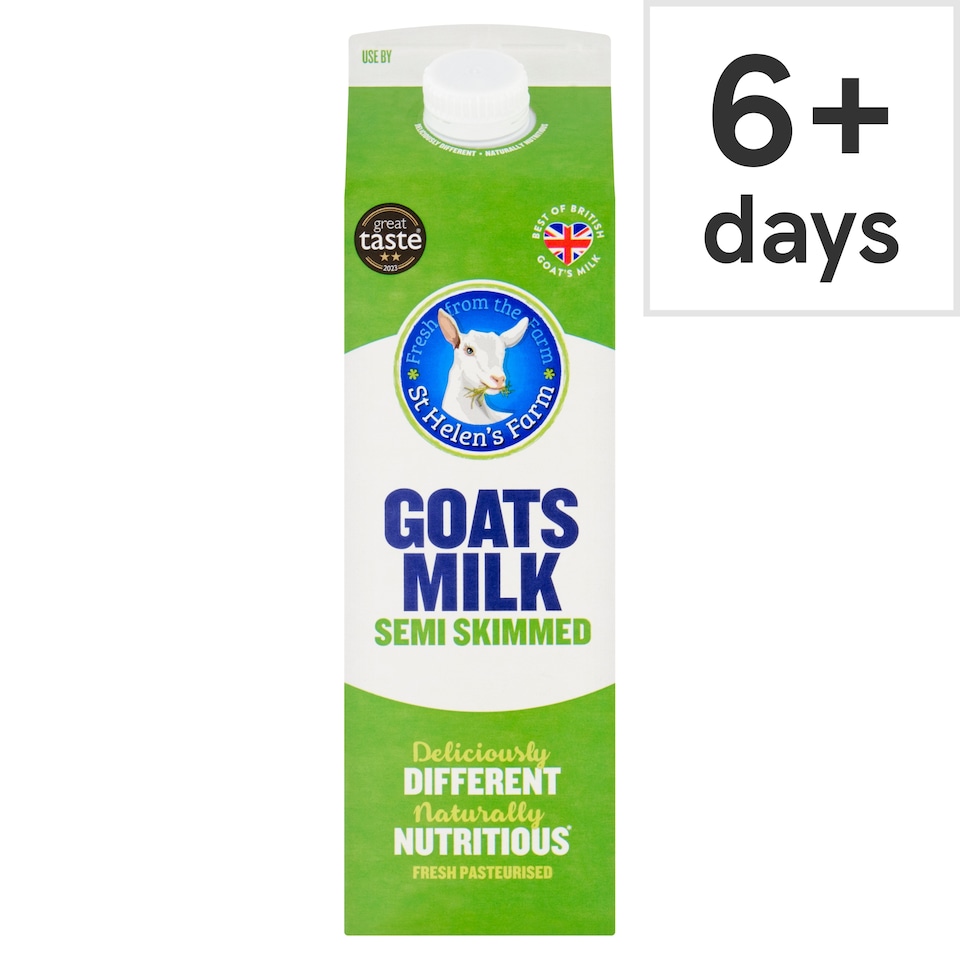 image 1 of St Helen's Fresh Semi Skimmed Goats Milk 1 Litre
