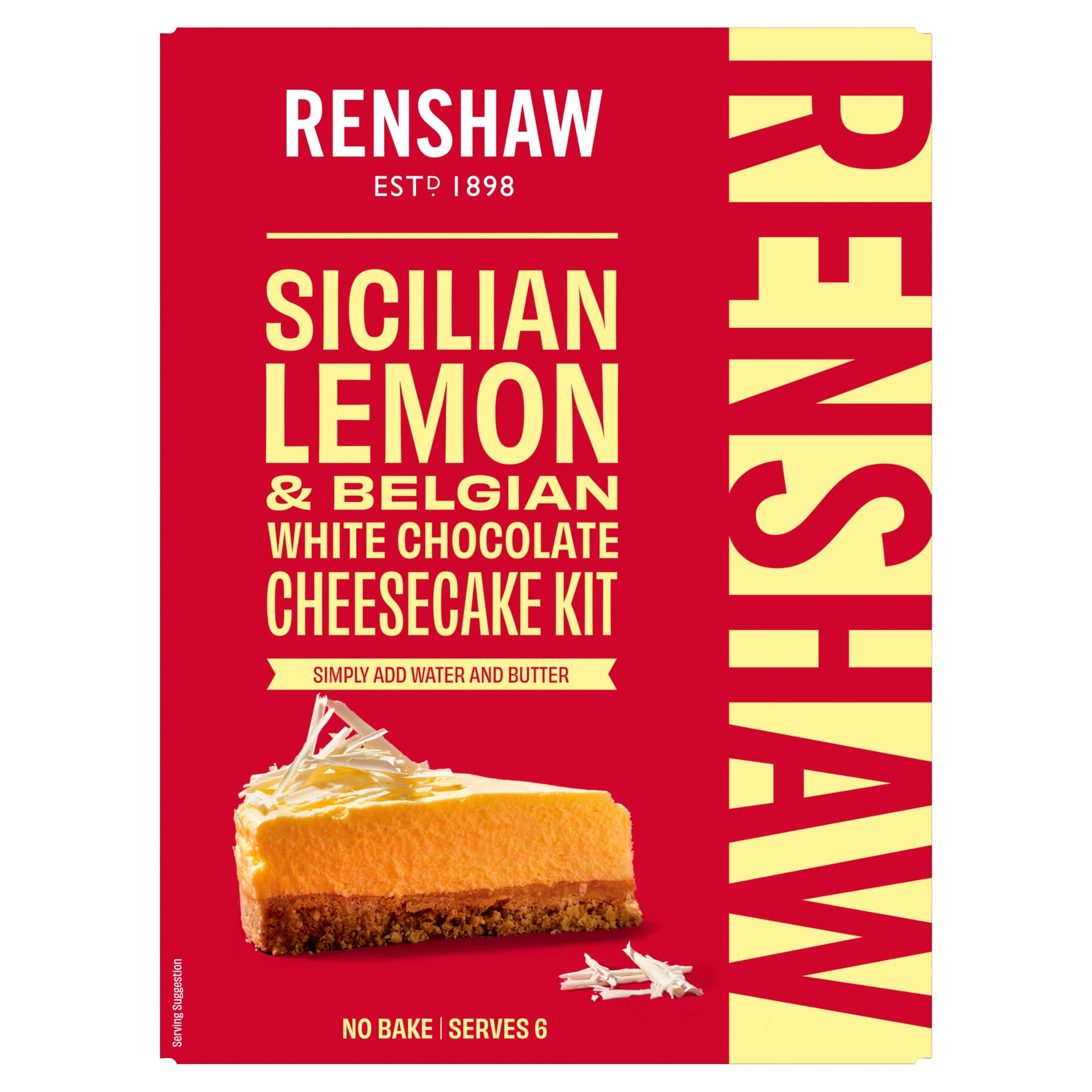 Renshaw Sicilian Lemon & Belgian White Chocolate Cheesecake Kit 425g