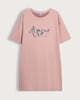 image 4 of F&F Pure Cotton Amour Print Short Sleeved Nightdress in Multi Pink