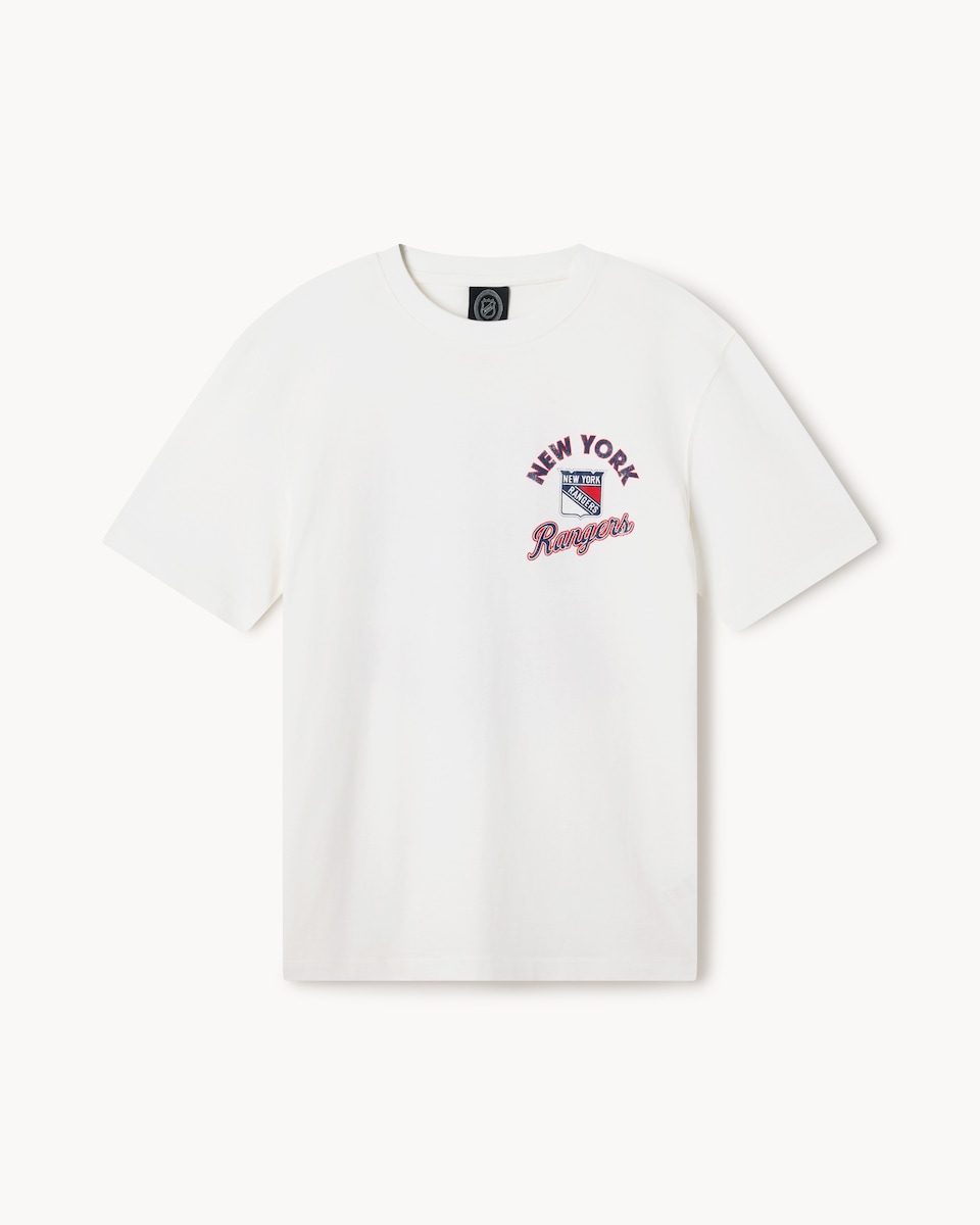 image 1 of NHL Pure Cotton New York Rangers T-Shirt in Ecru