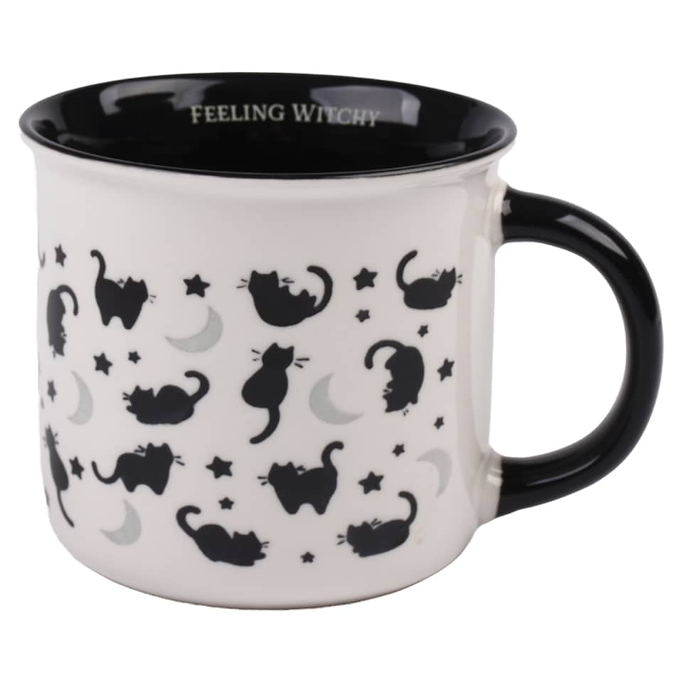 image 1 of F&F Home Wax Resist Ghost/Cat Assorted Mug