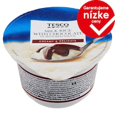 Tesco Mliečny ryžový dezert s polevou s čokoládovou príchuťou 200 g