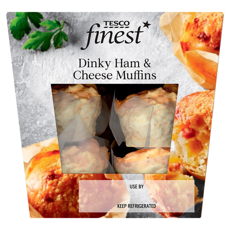 Tesco Finest Dinky Ham & Cheese Muffins 150g