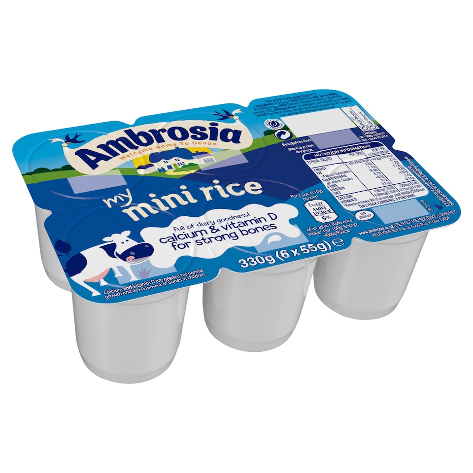 image 1 of Ambrosia My Mini Rice 6 x 55g