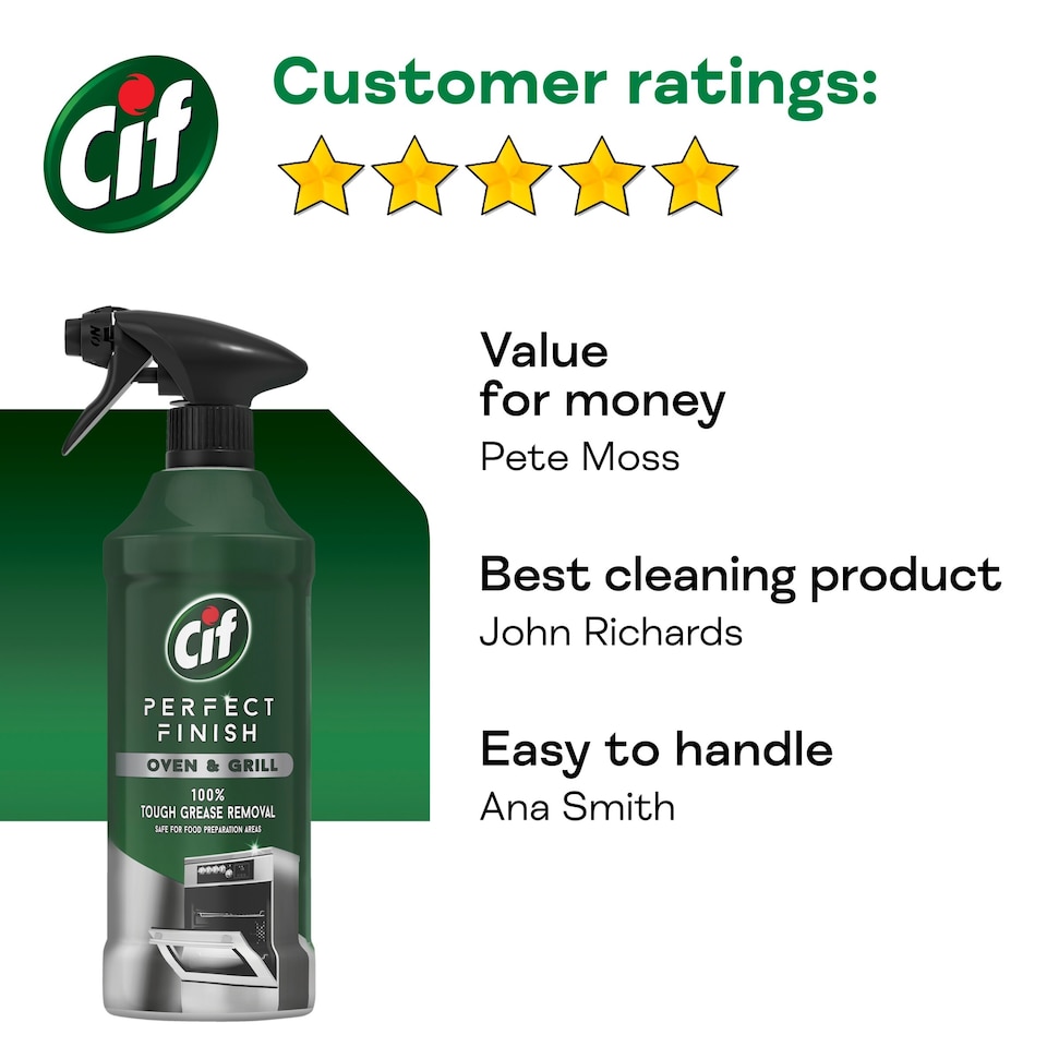 image 1 of Cif Perfect Finish Oven Spray Cleaner 435Ml