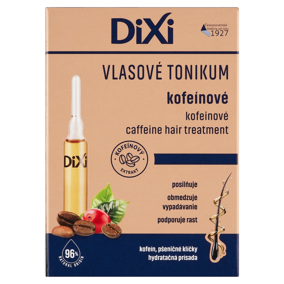obrázok 1 z Dixi Kofeínové vlasové tonikum v ampulkách 7 x 10 ml