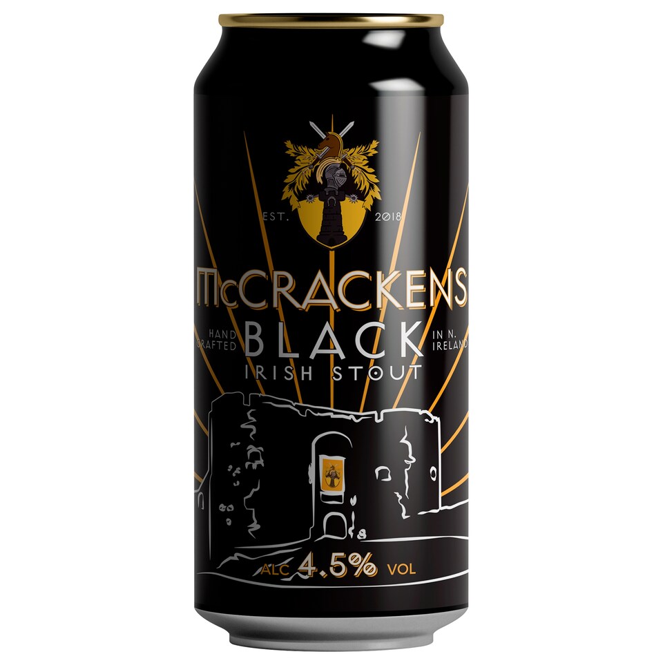 McCrackens Black – Irish Stout 440ml