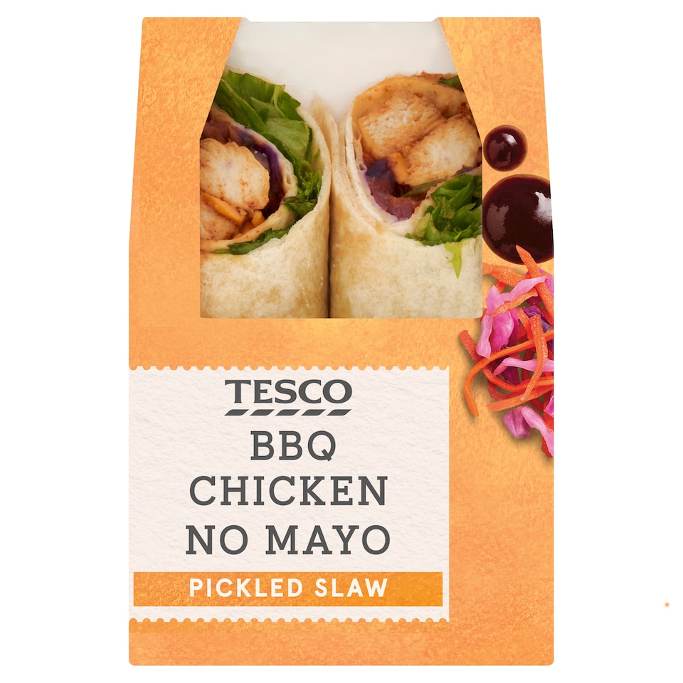 Tesco BBQ Chicken No Mayo Wrap