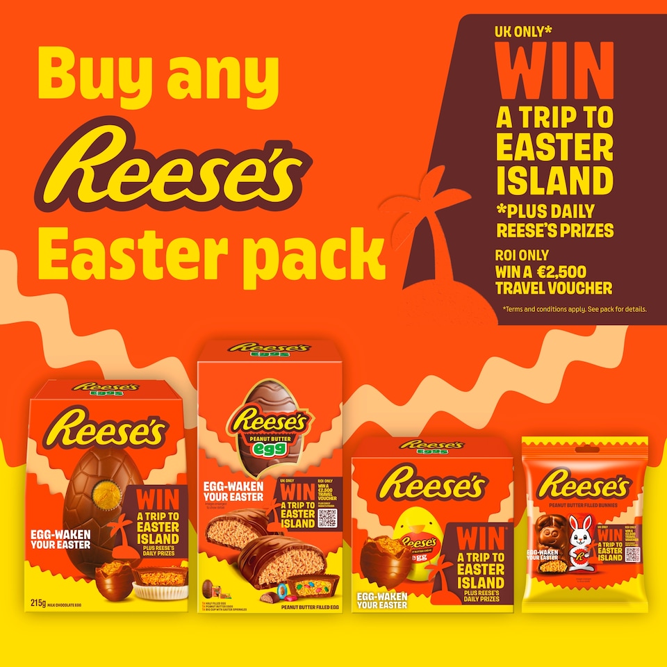 image 1 of Reese's Milk Chocolate Peanut Butter Bunnies 70g