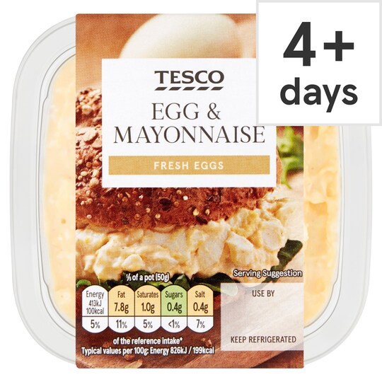 Tesco Egg Mayonnaise Sandwich Filler 270G Tesco Groceries