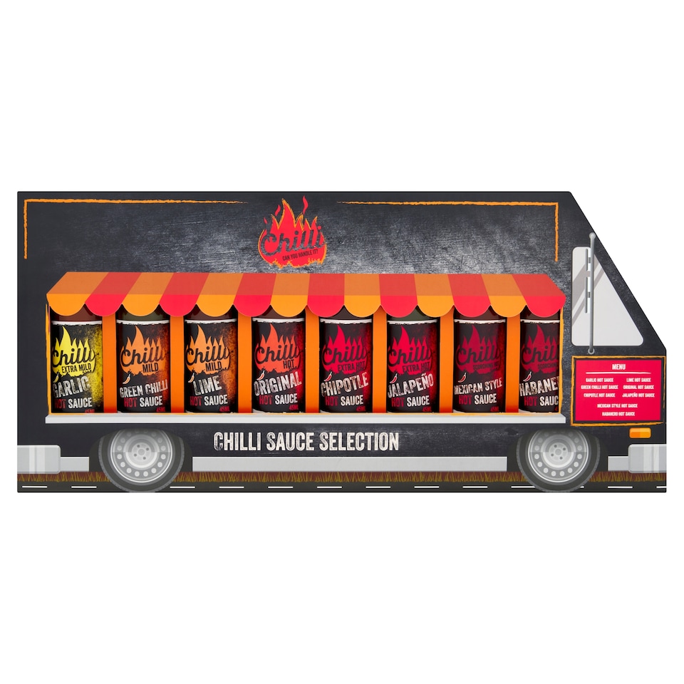 Chilli Hot Sauce Collection Truck Christmas Gift Set
