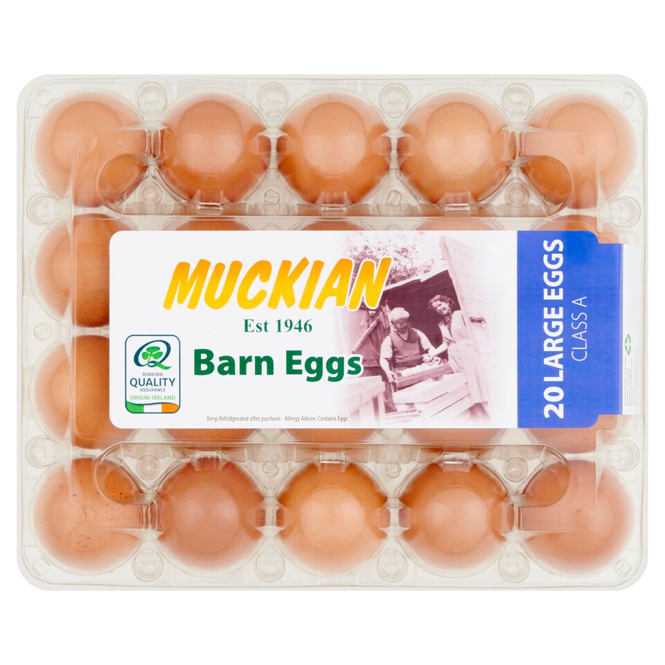 MUCKIAN BARN EGGS LARGE 20 EGGS