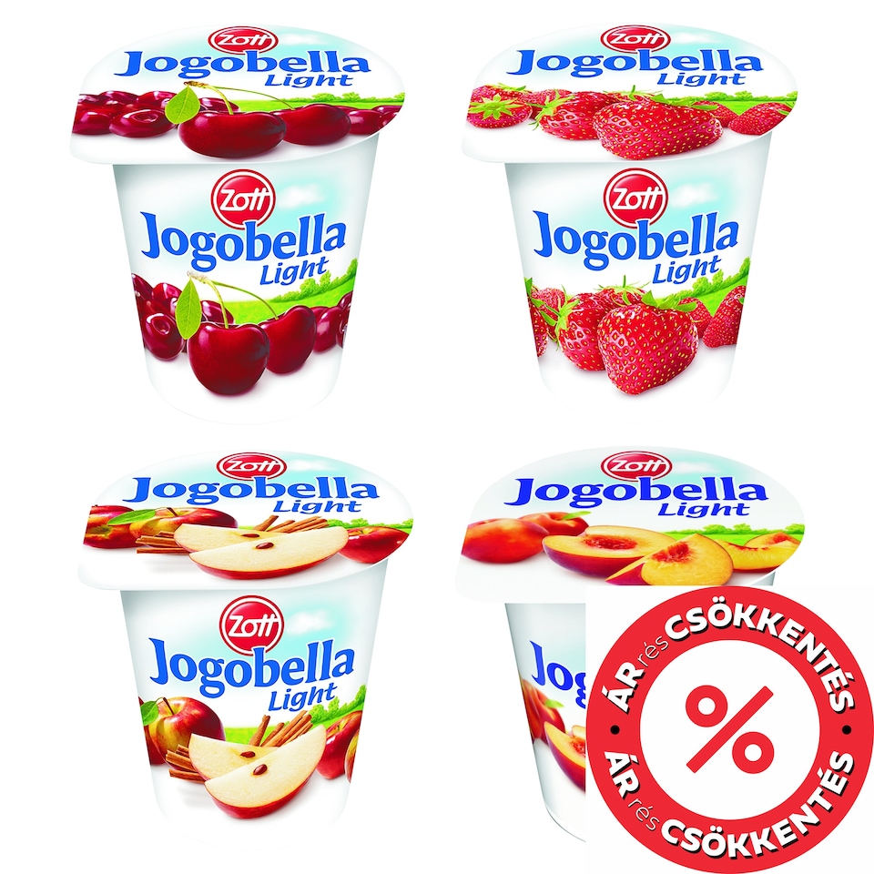 Zott Jogobella Light zsírszegény joghurt cukorral és édesítőszerrel 150 g