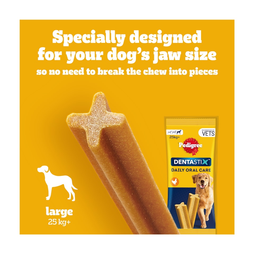 image 1 of Pedigree Dentastix Daily Large Dog Treats 42 Dental Sticks