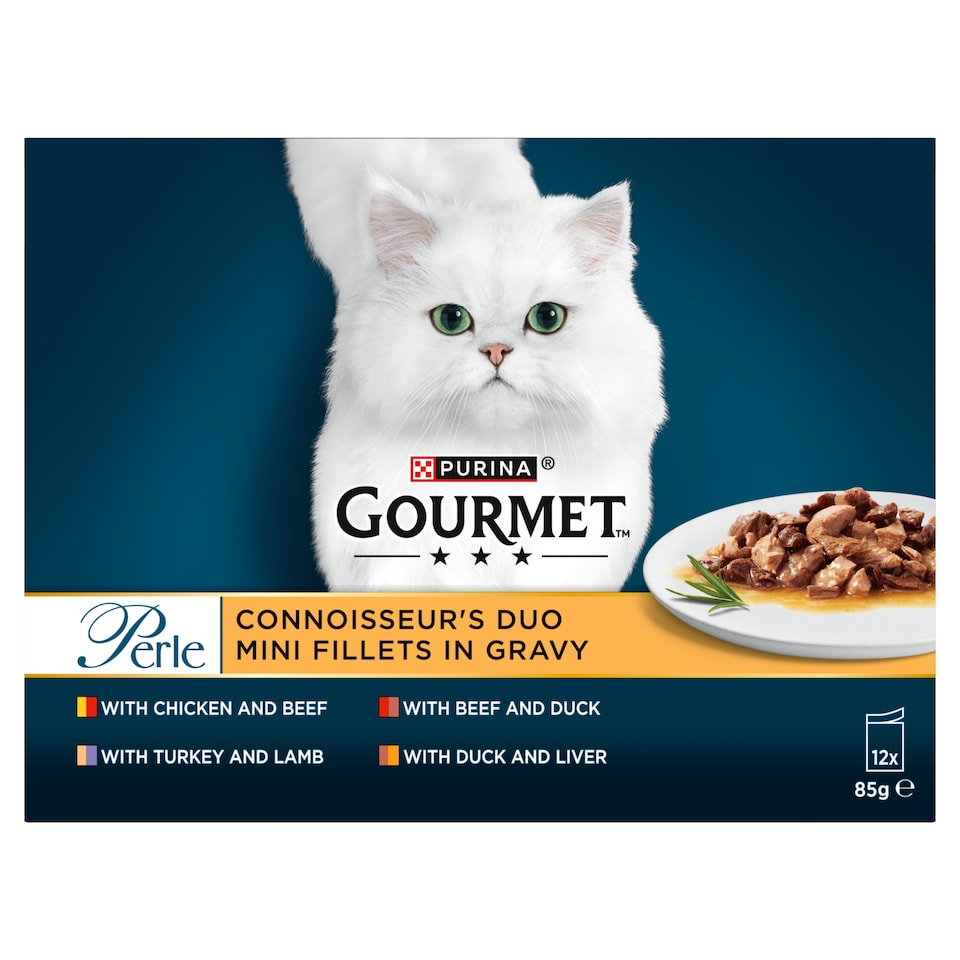 image 1 of Gourmet Perle Connoisseurs Duo Cat Food 12X85g