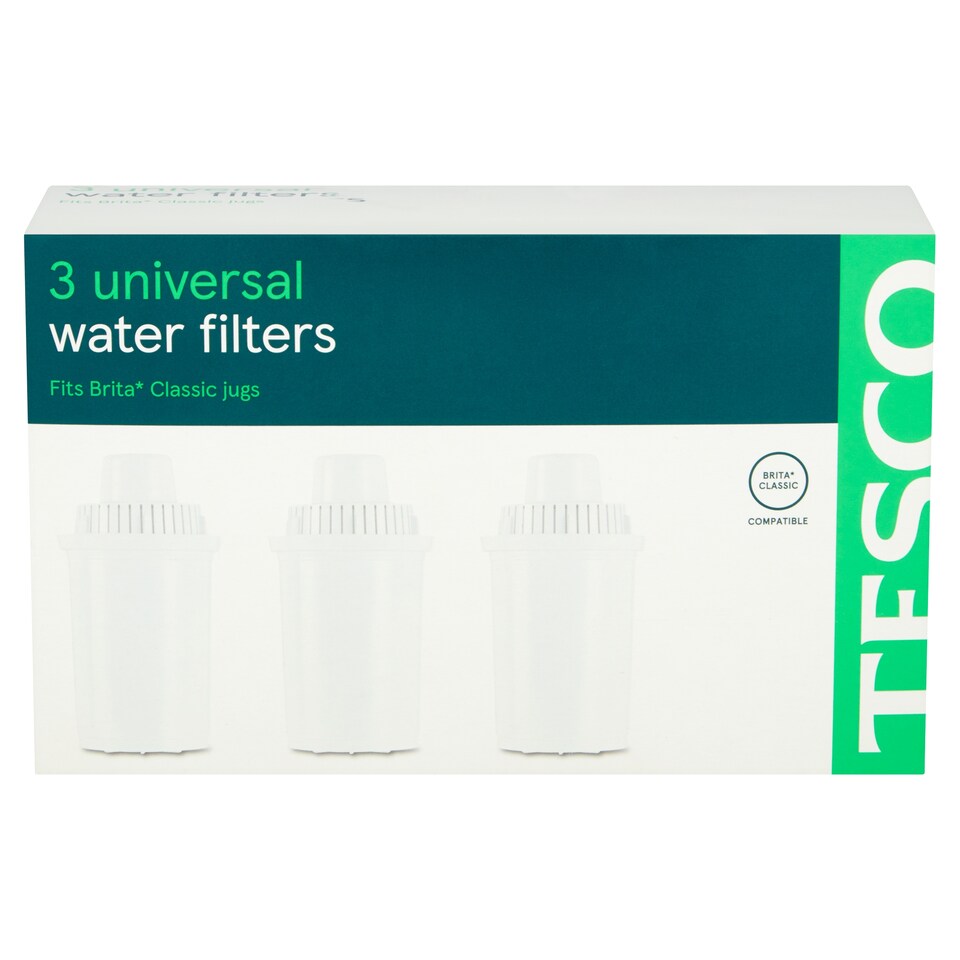 Tesco 30 Day Universal Water Filter 3 Pack Round