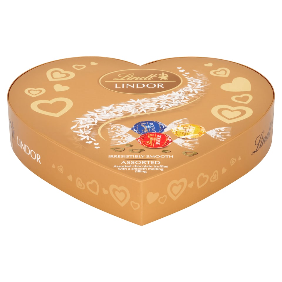 image 1 of Lindt Lindor Assorted Chocolate Truffels Heart 200G