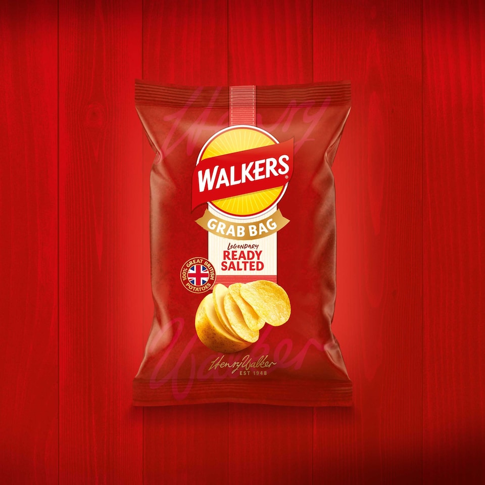 image 1 of Walkers Ready Salted Grab Bag Crisps 45g