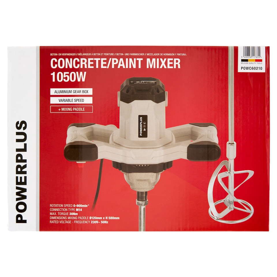 Power Plus Concrete/Paint Mixer 1050W