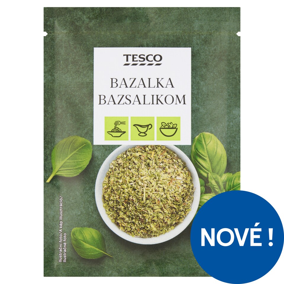 Tesco Bazalka sušená drcená 10g