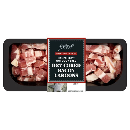T.FIN Dry Cure Chestnut Smoked Lardons 180g Tesco Groceries