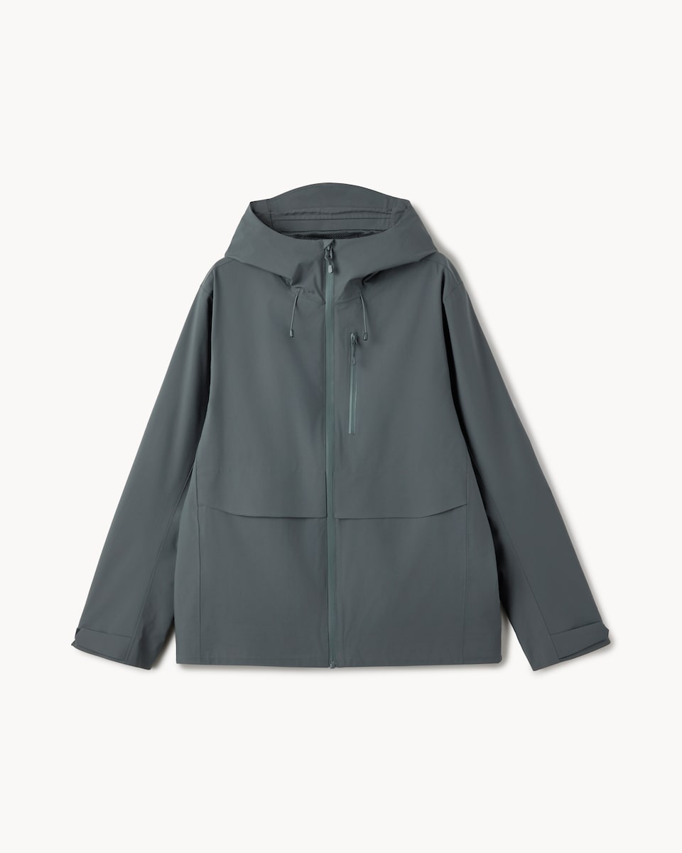 image 1 of F&F Lightweight Waterproof Jacket in Grey