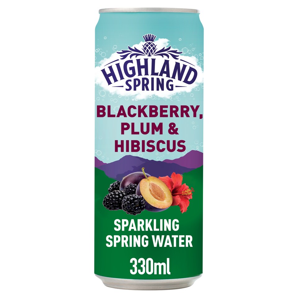 image 1 of Highland Spring Water Blackberry Plum Sparkling 330Ml