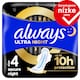 obrázok 1 z Always Ultra Secure Night hygienické vložky (veľkosť 4) vložky s krídelkami 12 ks]