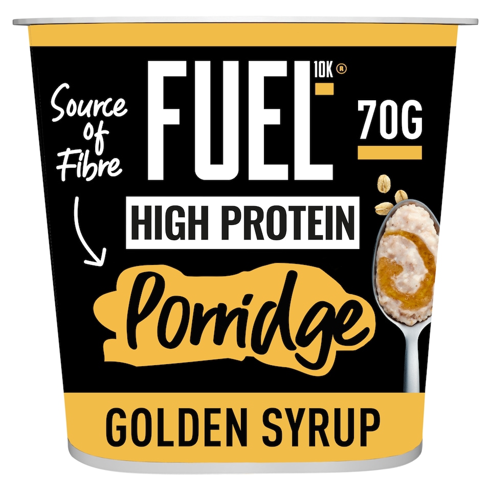 image 1 of FUEL10K High Protein Golden Syrup Porridge Oat Cereal Pot 70g