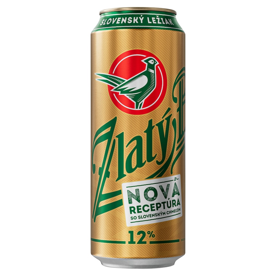 Zlatý Bažant 12% svetlý ležiak plechovka 500 ml