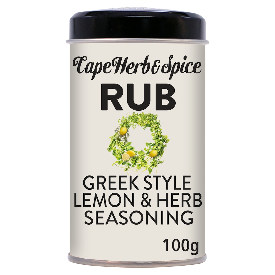 image 1 of Cape Herb & Spice Rub Greek Style Lemon & Herb Seasoning 100g