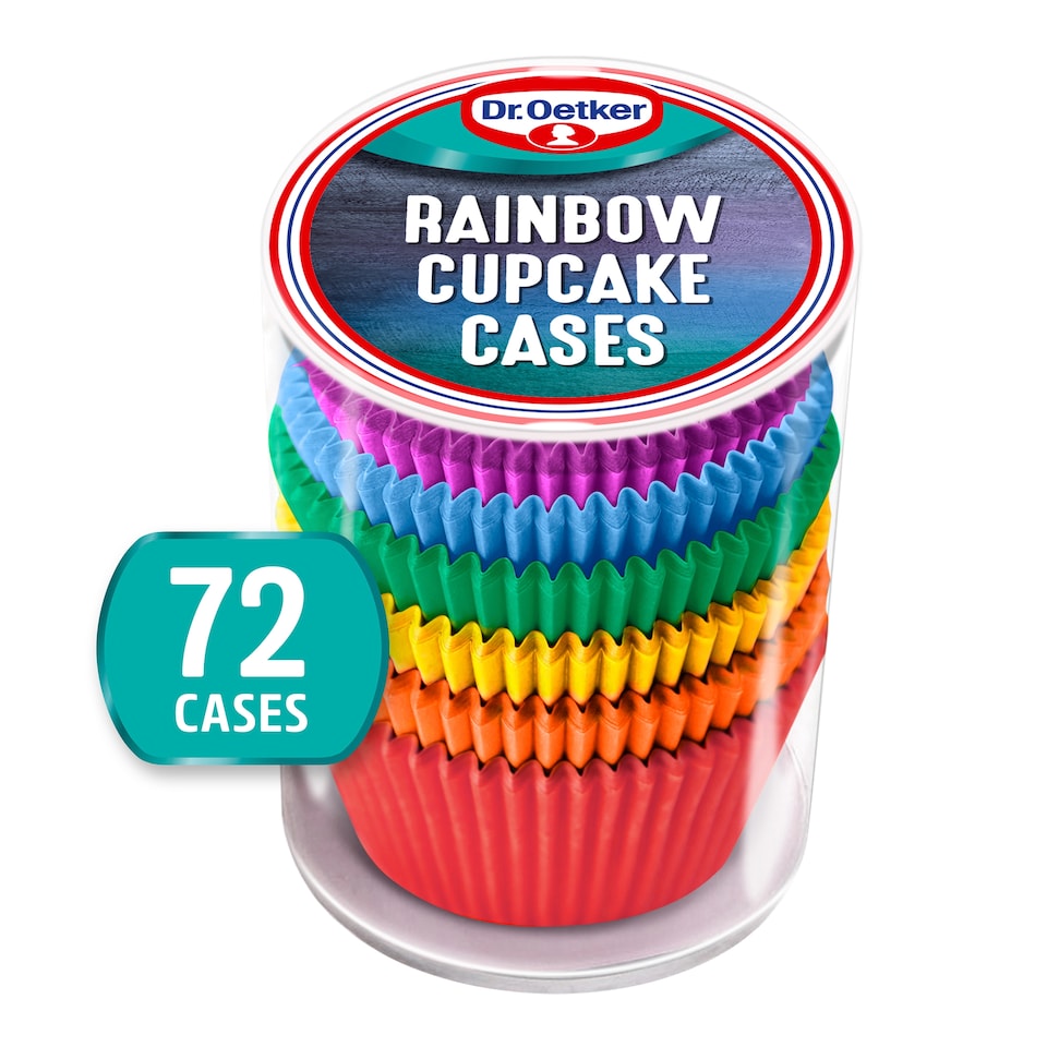 Dr Oetker Rainbow Cupcake Cases 72Pc