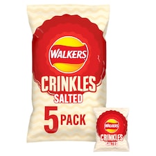 Walkers Crinkles Simply Slted Crisps 5 X 23G
