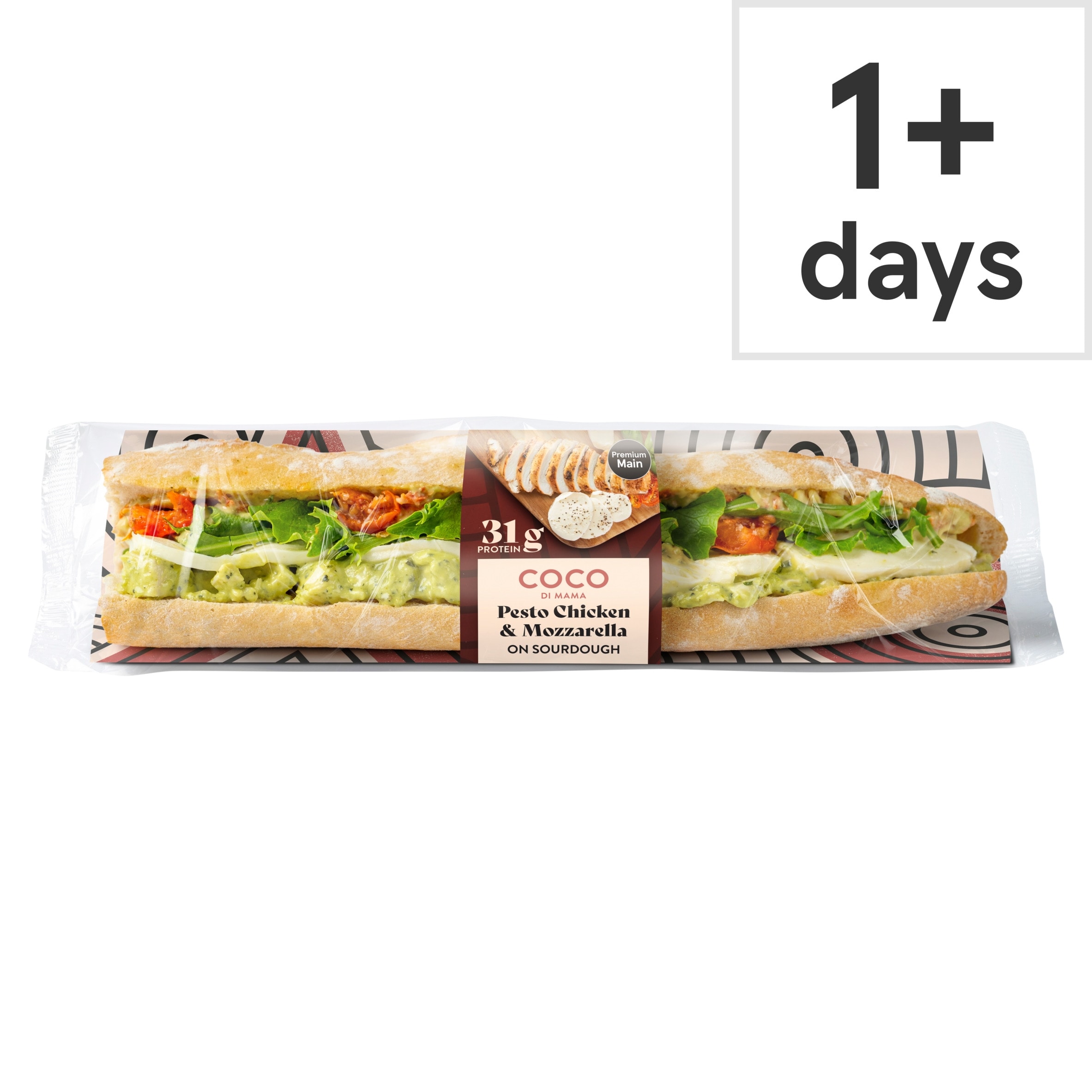 Coco Di Mama Pesto Chicken & Mozzarella Baguette