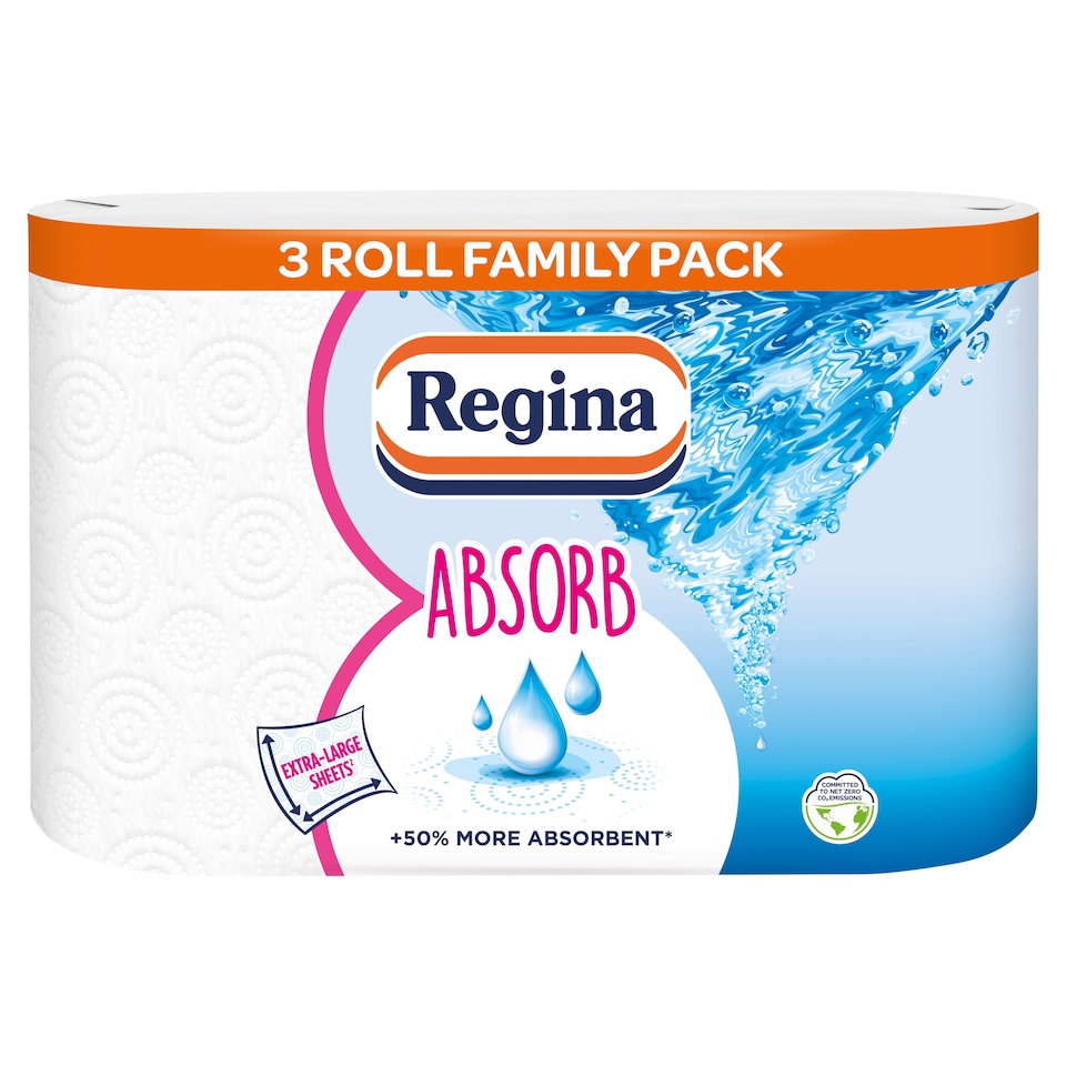 image 1 of Regina Xxl Absorb Kitchen Towel 3 Rolls