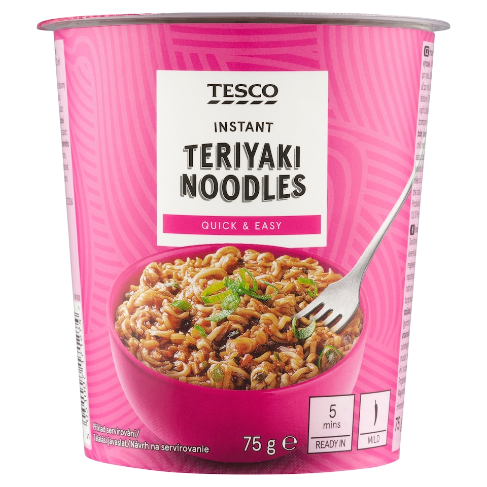 Tesco Instant Teriyaki Noodles 75 g