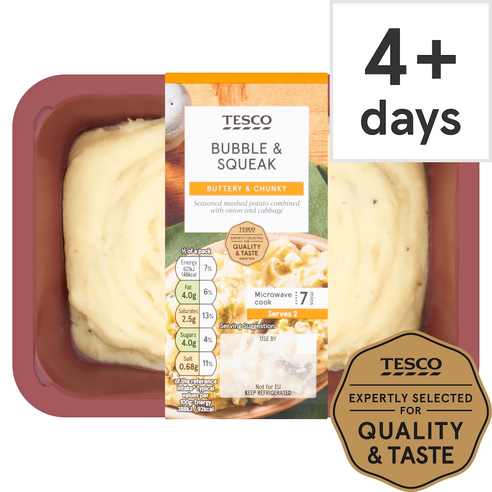 Tesco Bubble & Squeak Mash 350G