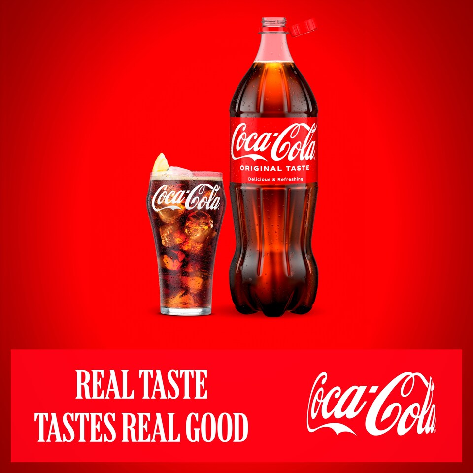 image 1 of Coca-Cola Original Taste Soft Drink Bottles 1.75L