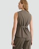 image 3 of F&F Check Buttoned Co-ord Waistcoat in Brown