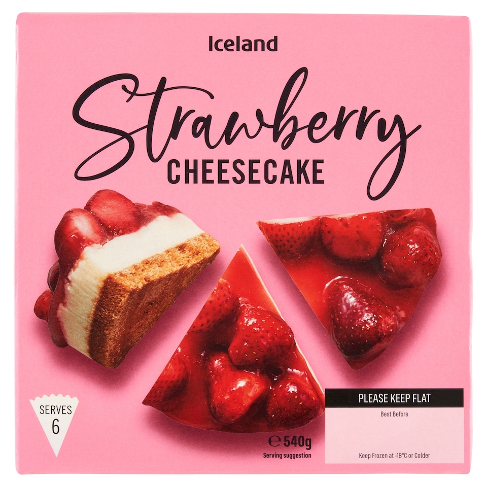 image 1 of Iceland Strawberry Cheesecake 540g